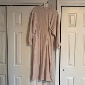 Cozy Beige Midi Dress Haven Well Within